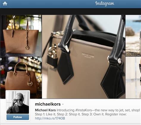 michael kors instagram shop